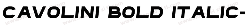 Cavolini Bold Italic字体转换